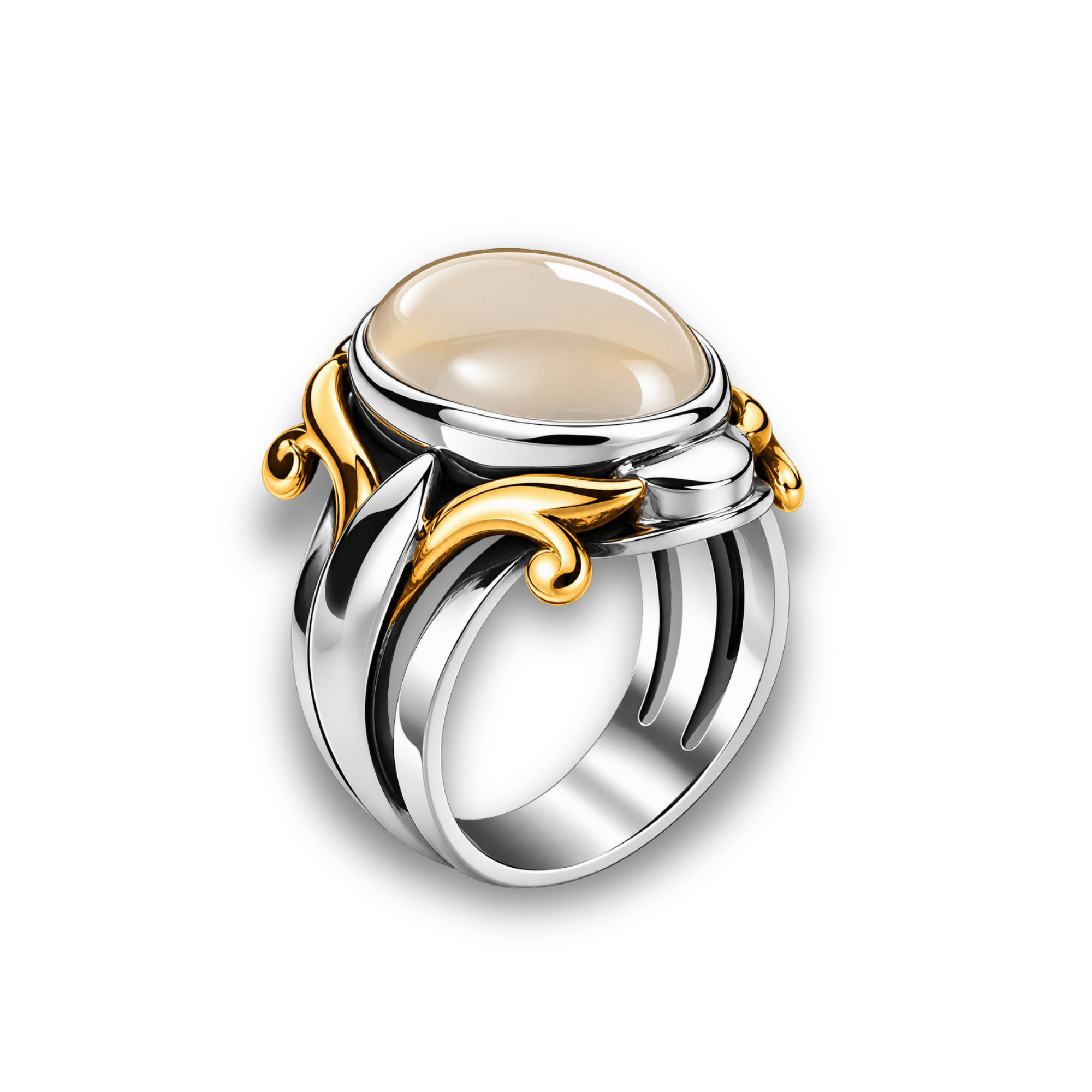 Sultan White Agate Silver Ring – Payitaht Abdülhamid Edition